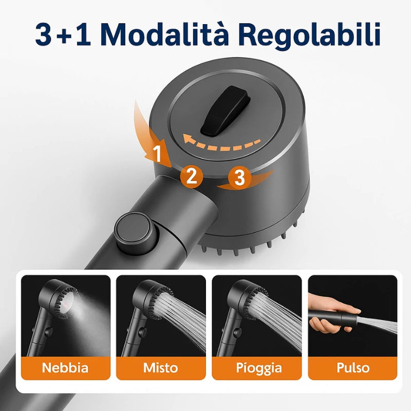 HYDROLUXE™ – Elimina cloro e cal dalla tua doccia.