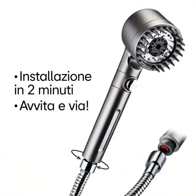 HYDROLUXE™ – Elimina cloro e cal dalla tua doccia.